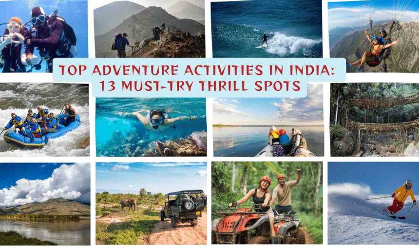 Adventure Activities in India