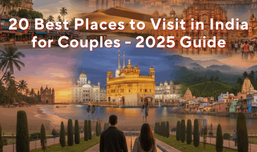 20 Best Places to Visit in India for Couples – 2025 Guide