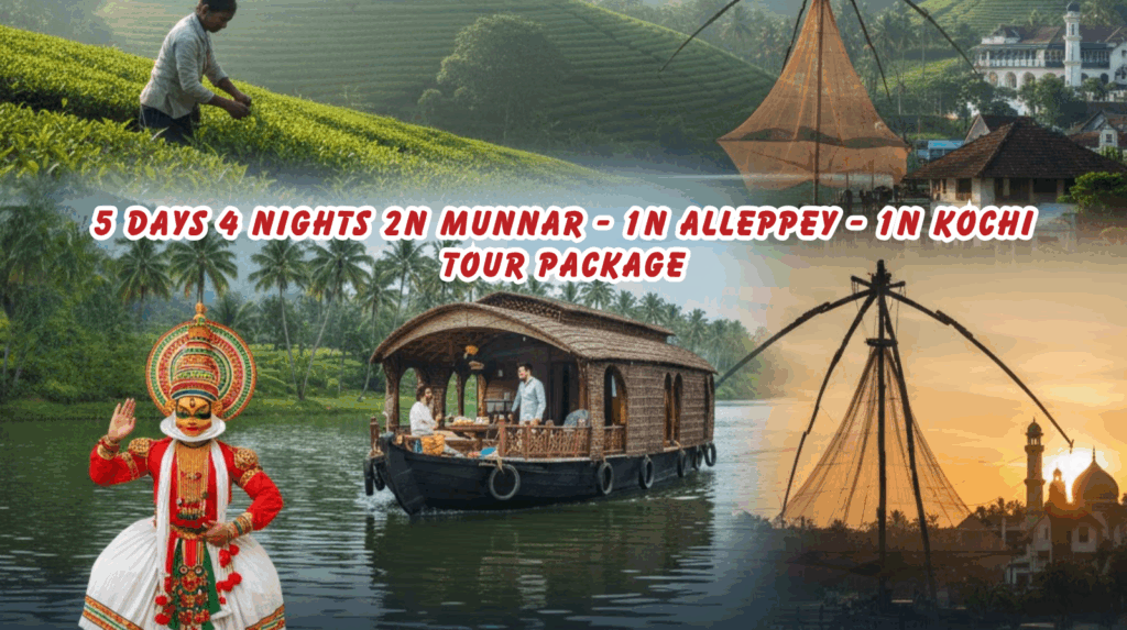 5 Days 4 Nights 2N Munnar - 1N Alleppey - 1N Kochi Tour Package