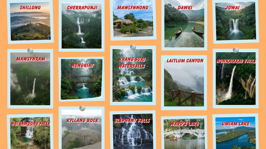 Famous Tourist Places in Meghalaya